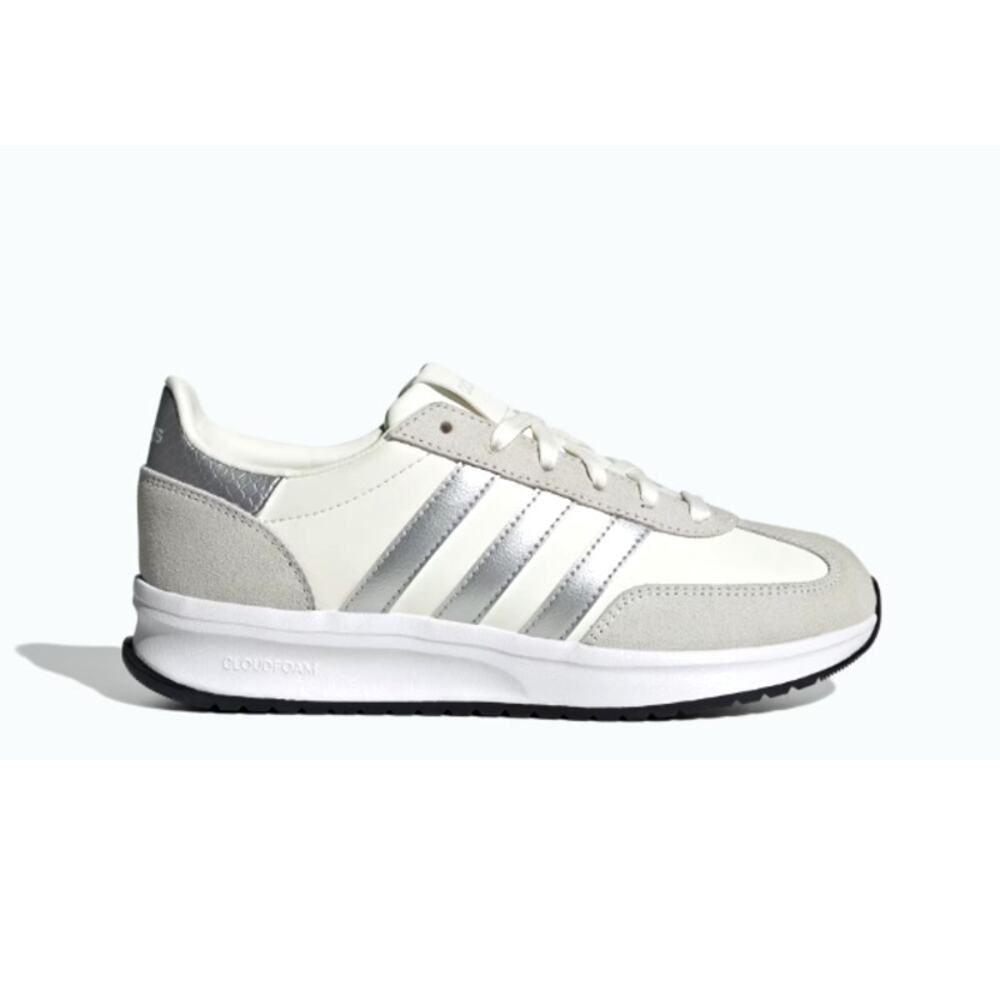 Adidas Women's Core White Silver Metallic Off White Run 70s 2.0 Shoes Size 9.5